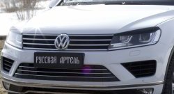 879 р. Реснички на фары RA  Volkswagen Touareg  NF (2014-2018) рестайлинг (Неокрашенные)  с доставкой в г. Новочеркасск. Увеличить фотографию 4