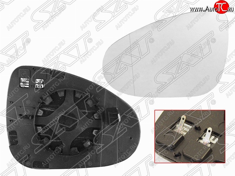 1 539 р. Правый зеркальный элемент зеркала заднего вида SAT (с подогревом)  Volkswagen Touareg  NF (2010-2018) дорестайлинг, рестайлинг  с доставкой в г. Новочеркасск