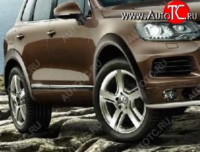 21 849 р. Накладки на колёсные арки CT v3 Volkswagen Touareg NF дорестайлинг (2010-2014) (Неокрашенные)  с доставкой в г. Новочеркасск