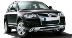 26 999 р. Накладка на передний бампер CT v3 Volkswagen Touareg NF дорестайлинг (2010-2014) (Неокрашенная)  с доставкой в г. Новочеркасск. Увеличить фотографию 1