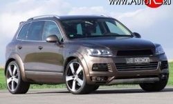 23 049 р. Накладка Je Design на передний бампер 7P  Volkswagen Touareg  NF (2010-2014) дорестайлинг (Неокрашенная)  с доставкой в г. Новочеркасск. Увеличить фотографию 3