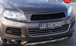 8 149 р. Решётка радиатора Je Design 7P Volkswagen Touareg NF дорестайлинг (2010-2014) (Неокрашенная)  с доставкой в г. Новочеркасск. Увеличить фотографию 1