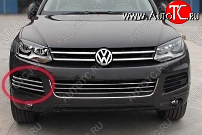 14 399 р. Вставки в боковые воздуховоды перднего бампера СТ Volkswagen Touareg NF дорестайлинг (2010-2014)  с доставкой в г. Новочеркасск