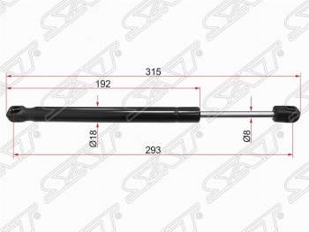 399 р. Газовый упор капота SAT Volvo S60 FS седан дорестайлинг (2010-2013)  с доставкой в г. Новочеркасск. Увеличить фотографию 1