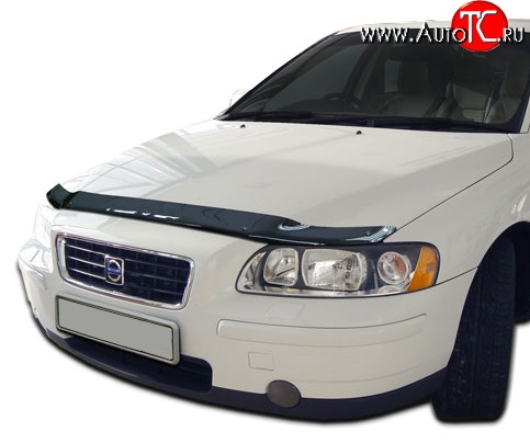 2 799 р. Дефлектор капота NovLine Volvo S60 RS,RH седан дорестайлинг (2000-2004)  с доставкой в г. Новочеркасск