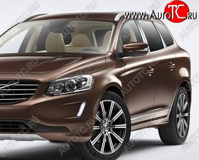 26 999 р. Накладки на стойки дверей СТ Volvo XC60 (2017-2022) (Неокрашенные)  с доставкой в г. Новочеркасск