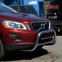 12 914 р. Защита переднего бампера Souz-96 (d60)  Volvo XC60 (2008-2013)  дорестайлинг  с доставкой в г. Новочеркасск. Увеличить фотографию 1