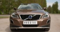 14 449 р. Одинарная защита переднего бампера диаметром 42 мм Russtal Volvo XC60  дорестайлинг (2008-2013)  с доставкой в г. Новочеркасск. Увеличить фотографию 1