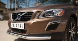 15 649 р. Одинарная защита переднего бампера диаметром 63 мм Russtal Volvo XC60  дорестайлинг (2008-2013)  с доставкой в г. Новочеркасск. Увеличить фотографию 2