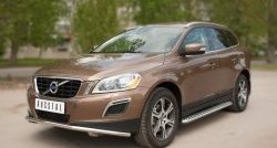 21 699 р. Широкая защита порогов SLITKOFF  Volvo XC60 (2008-2017)  дорестайлинг,  рестайлинг  с доставкой в г. Новочеркасск. Увеличить фотографию 2