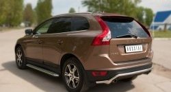 13 399 р. Защита заднего бампера из фигурной трубы диаметром 42 мм SLITKOFF  Volvo XC60 (2008-2013)  дорестайлинг  с доставкой в г. Новочеркасск. Увеличить фотографию 4