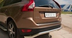 20 399 р. Защита заднего бампера (Ø63 мм волна, нержавейка) SLITKOFF Volvo XC60  дорестайлинг (2008-2013)  с доставкой в г. Новочеркасск. Увеличить фотографию 6