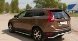 20 399 р. Защита заднего бампера (Ø63 мм волна, нержавейка) SLITKOFF Volvo XC60  дорестайлинг (2008-2013)  с доставкой в г. Новочеркасск. Увеличить фотографию 8