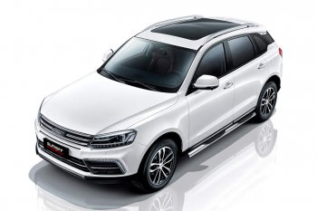 Защита порогов Slitkoff (d76 мм, с проступями) Zotye (Зоти) Coupa (Купа)  B11F (2019-2021) B11F