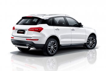 Защита заднего бампера Slitkoff (короткая, d57 мм) Zotye Coupa B11F (2019-2021)