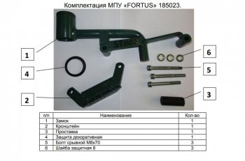 12 349 р. Замок КПП FORTUS АТ+  Zotye T600 (2014-2021)  с доставкой в г. Новочеркасск. Увеличить фотографию 3